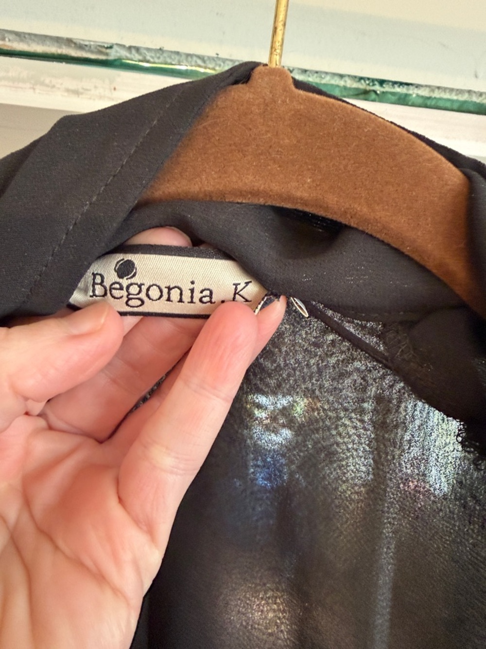 Sheer Black Long coat with Waist Tie.. light weight! - Picture 2 of 3